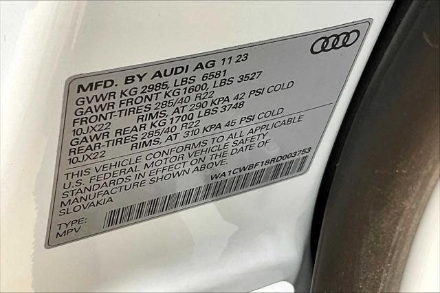 new 2024 Audi SQ8 car, priced at $112,155