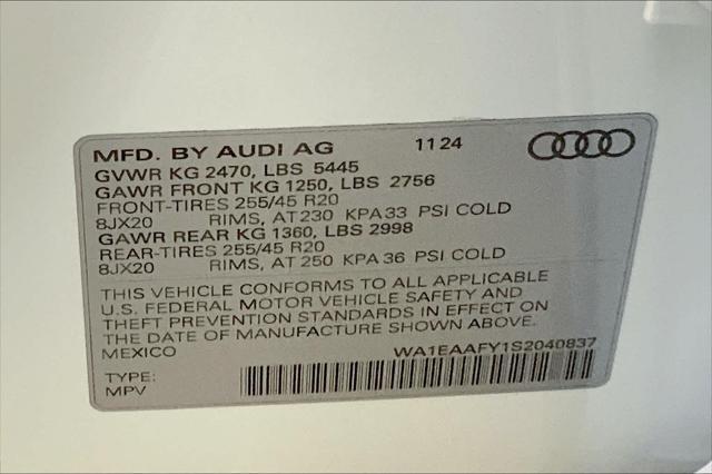 new 2025 Audi Q5 car, priced at $60,085