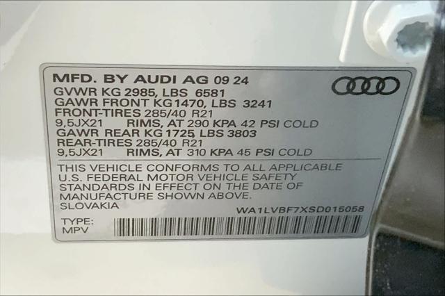 new 2025 Audi Q7 car, priced at $77,750