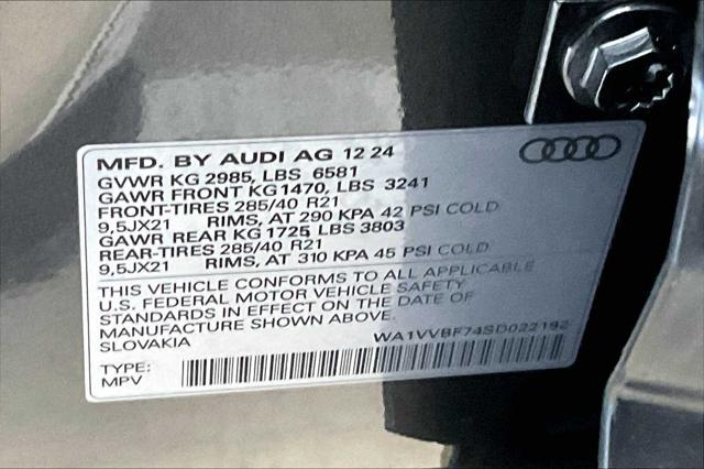 new 2025 Audi Q7 car, priced at $84,600