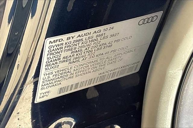 new 2025 Audi SQ8 car, priced at $117,045