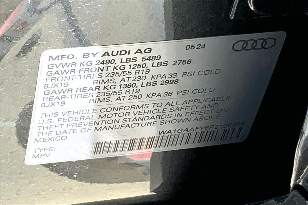 new 2024 Audi Q5 car, priced at $54,015