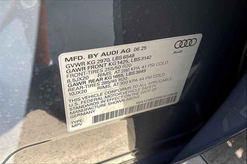 new 2025 Audi Q6 e-tron car, priced at $73,855