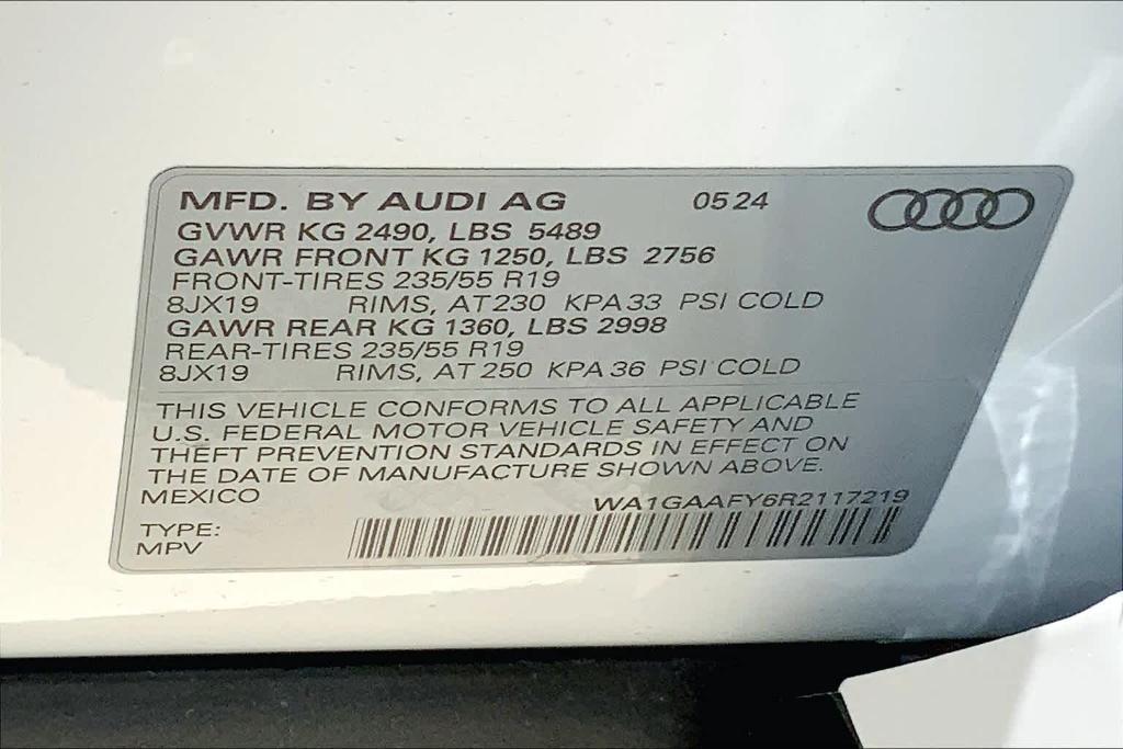 new 2024 Audi Q5 car, priced at $53,420