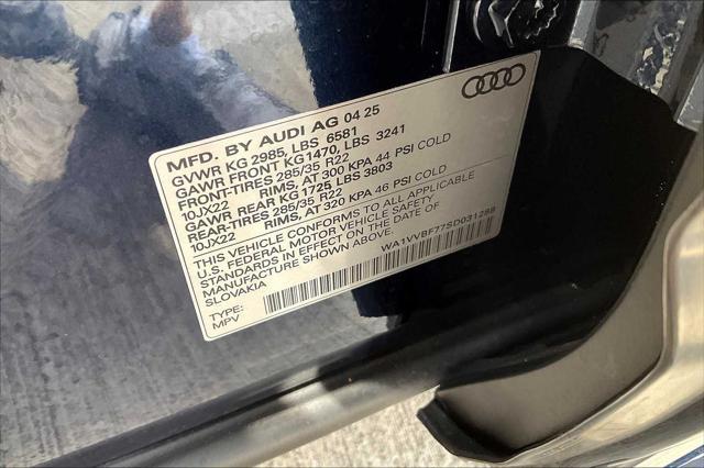 new 2025 Audi Q7 car, priced at $86,455