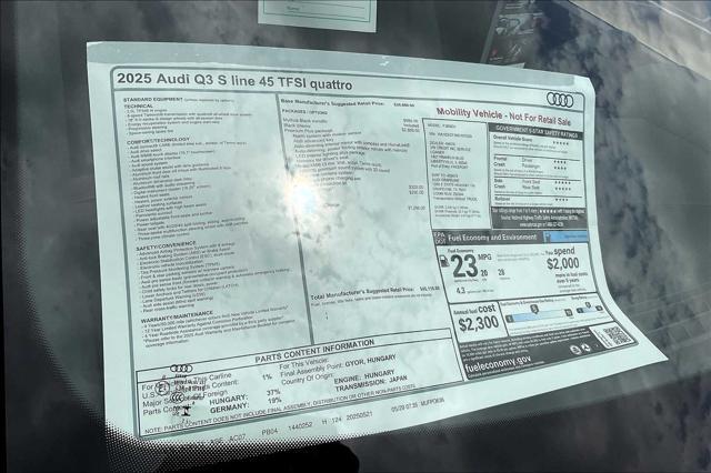 new 2025 Audi Q3 car