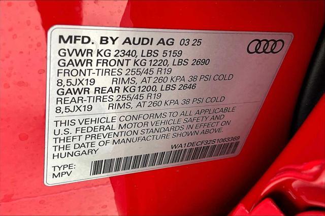 new 2025 Audi Q3 car, priced at $46,110
