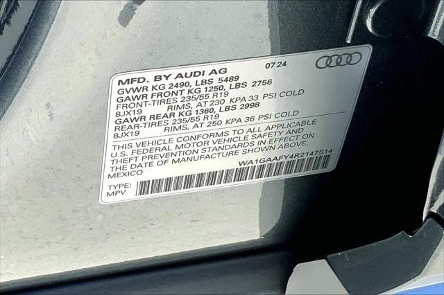 new 2024 Audi Q5 car, priced at $54,090