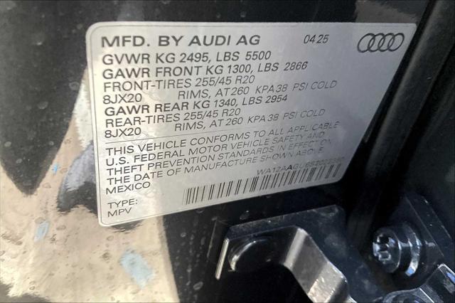 new 2025 Audi Q5 car, priced at $57,975