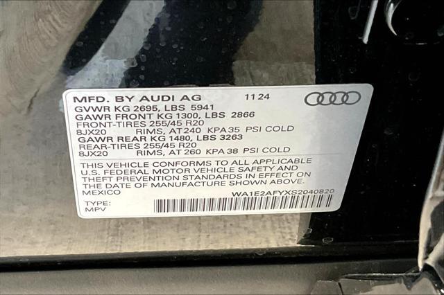 new 2025 Audi Q5 car, priced at $69,385