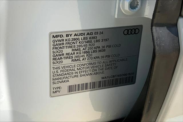 new 2025 Audi Q7 car, priced at $68,100