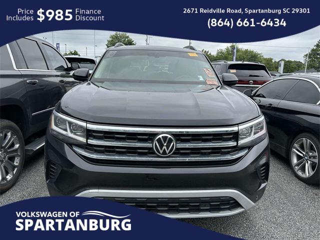 used 2021 Volkswagen Atlas car, priced at $22,196