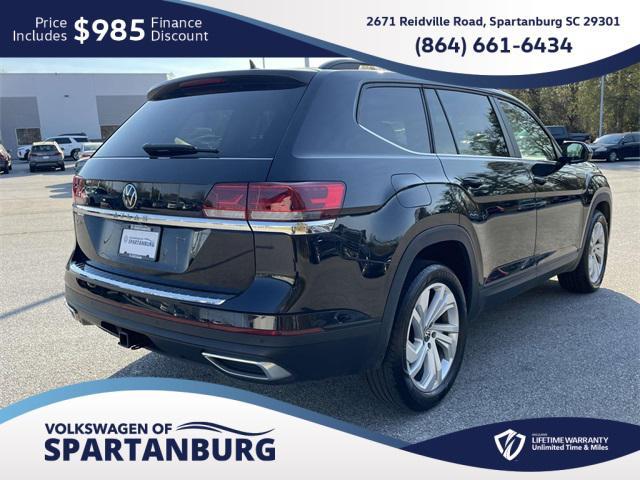 used 2022 Volkswagen Atlas car, priced at $26,498