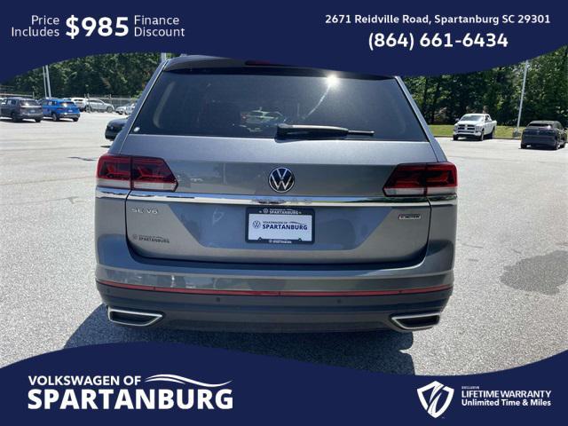 used 2021 Volkswagen Atlas car, priced at $24,598