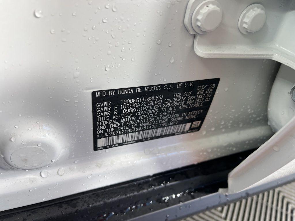 new 2025 Honda HR-V car, priced at $29,350