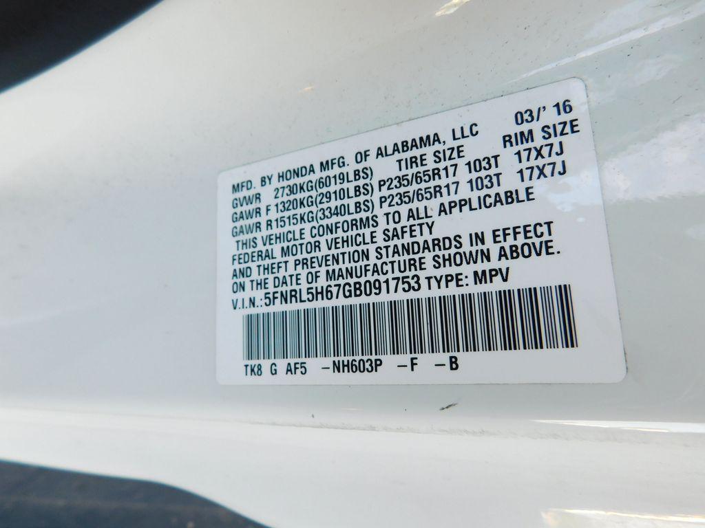 used 2016 Honda Odyssey car, priced at $16,435