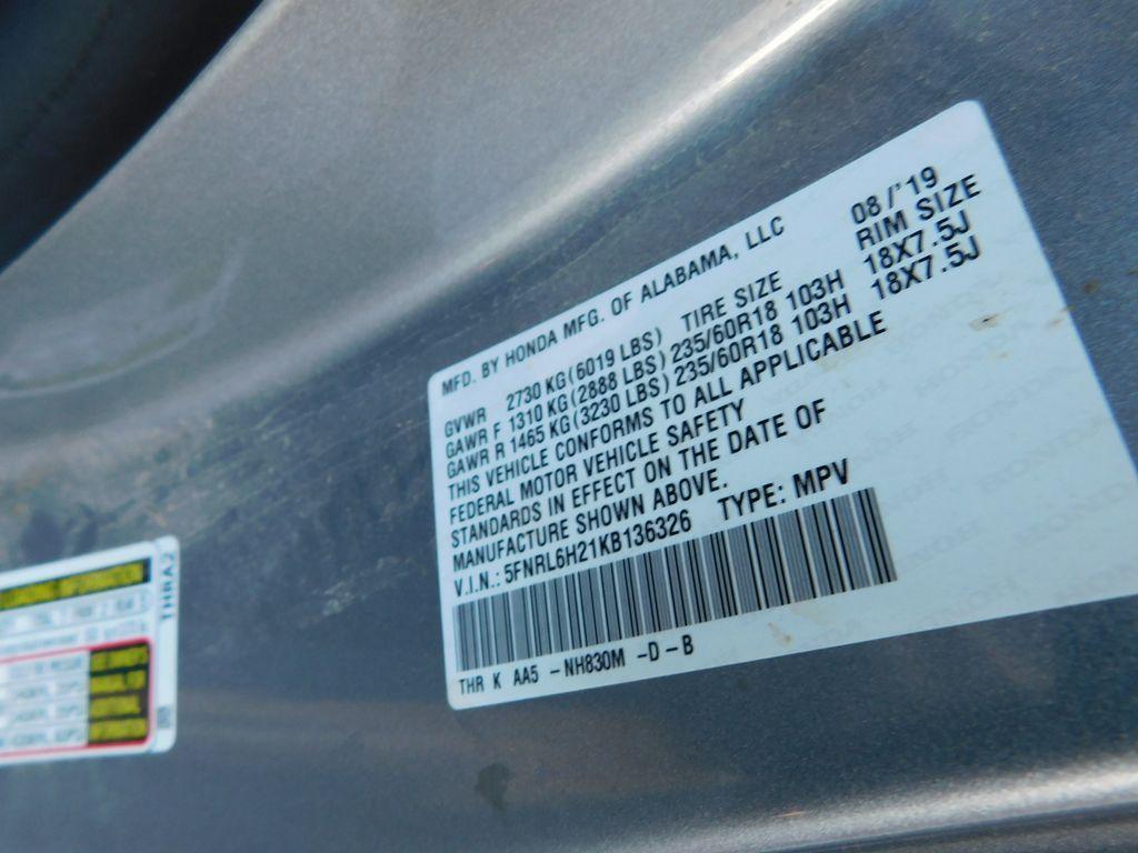 used 2019 Honda Odyssey car, priced at $19,900
