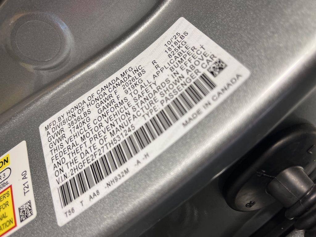 new 2026 Honda Civic car, priced at $25,790