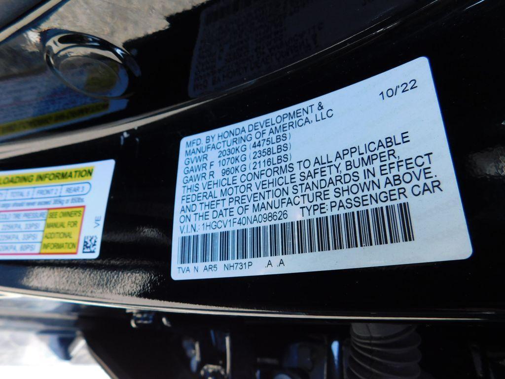 used 2022 Honda Accord car, priced at $26,919