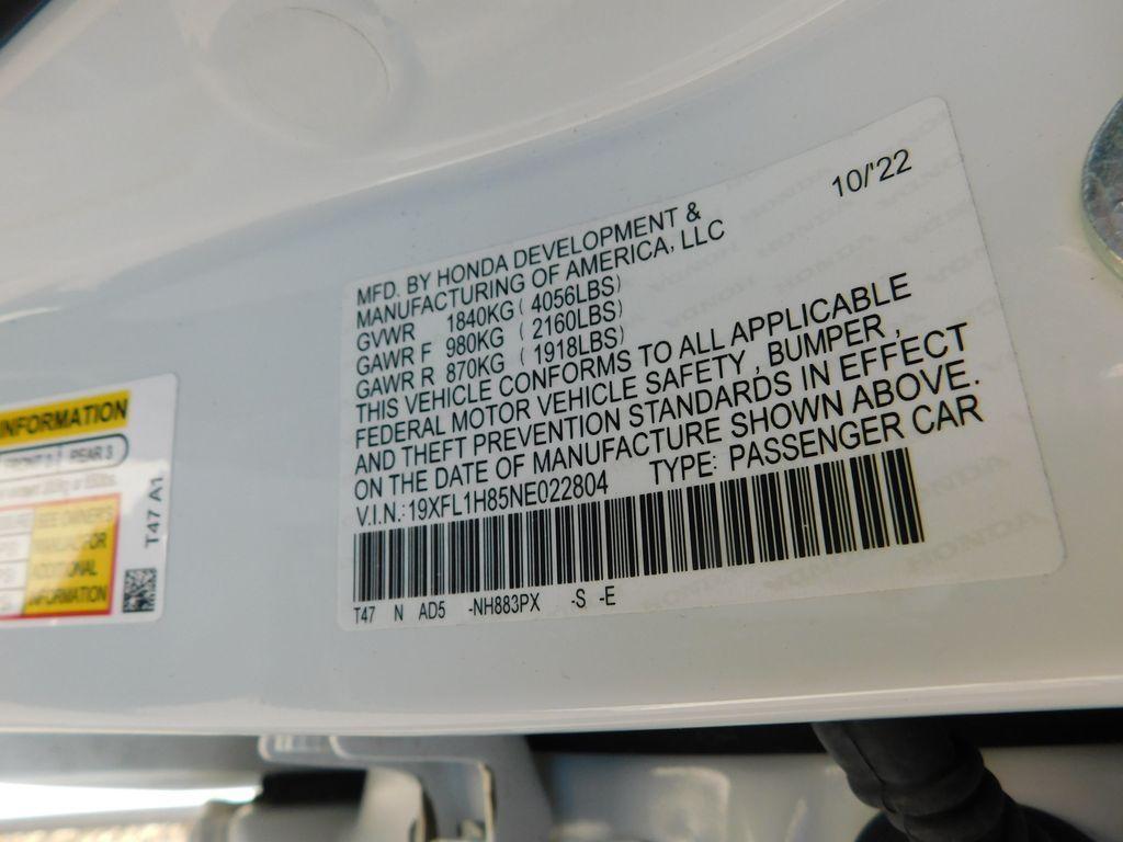 used 2022 Honda Civic car, priced at $27,313