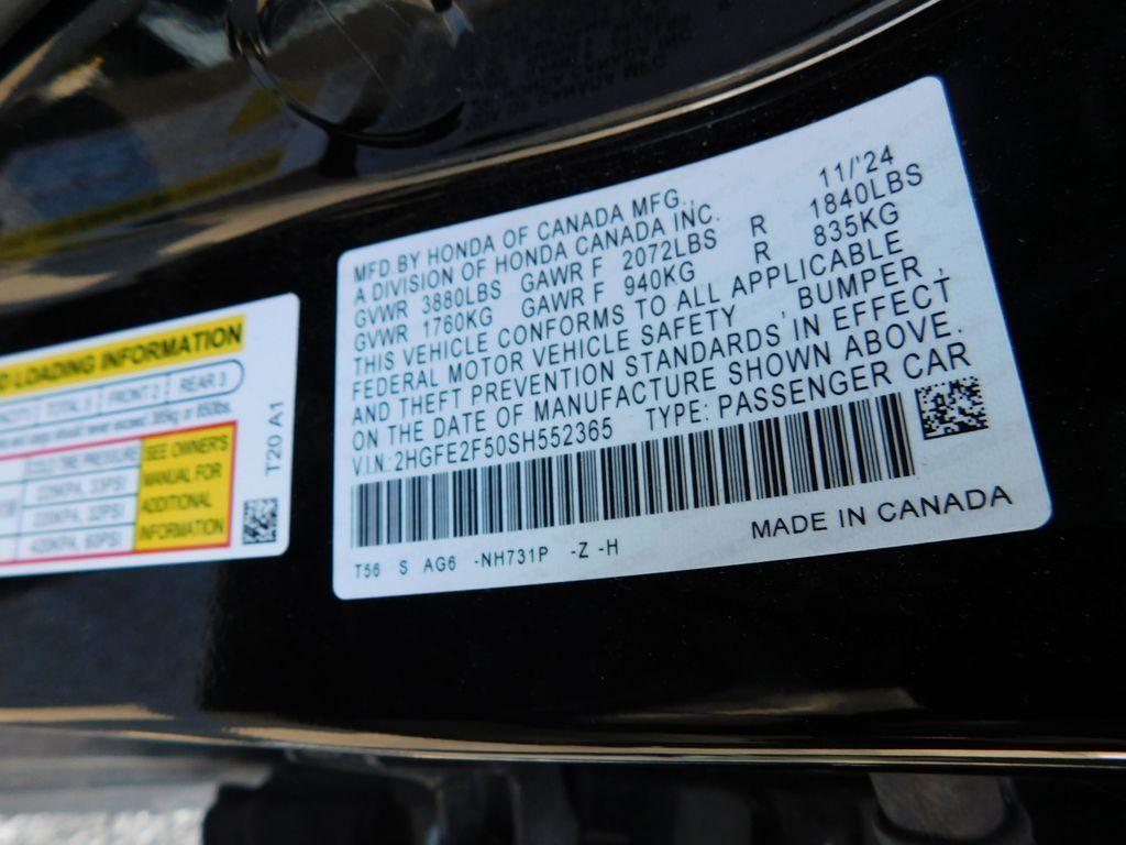 used 2025 Honda Civic car, priced at $25,895