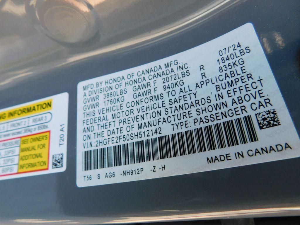 used 2025 Honda Civic car, priced at $27,585