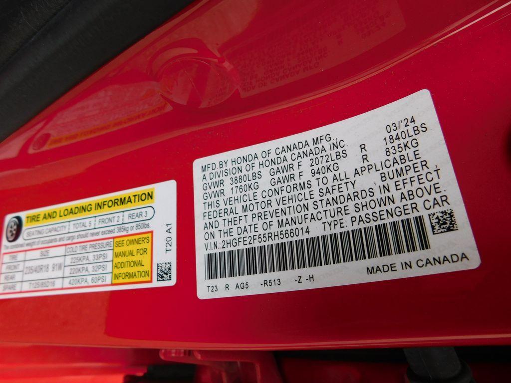 used 2024 Honda Civic car, priced at $26,942