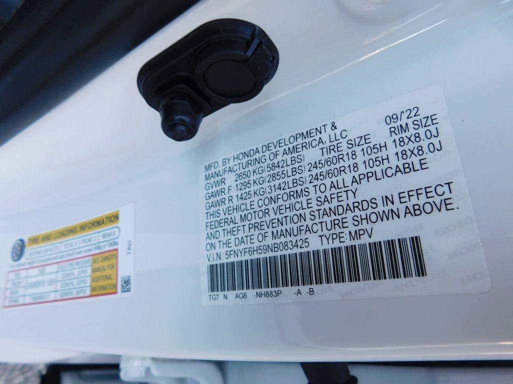 used 2022 Honda Pilot car, priced at $35,416
