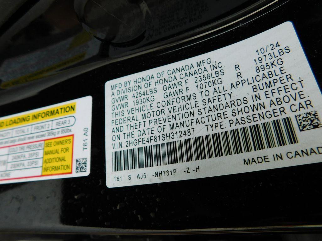 used 2025 Honda Civic Hybrid car, priced at $29,975