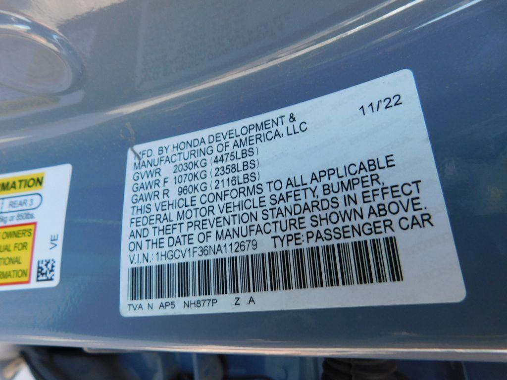 used 2022 Honda Accord car, priced at $27,862