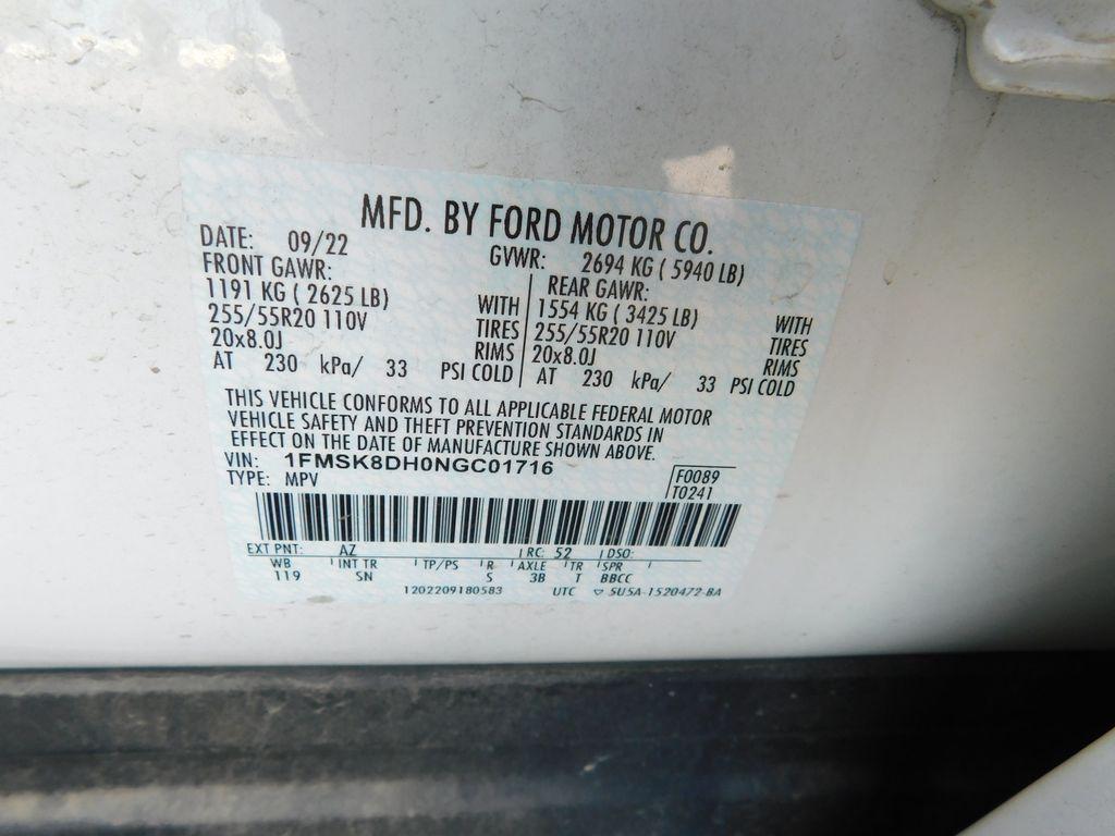 used 2022 Ford Explorer car, priced at $34,500