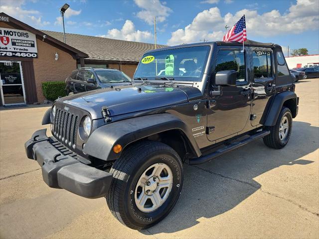 used 2017 Jeep Wrangler Unlimited car, priced at $18,499