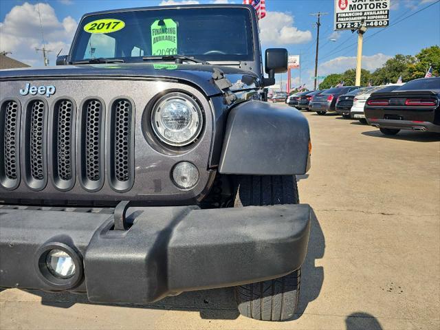 used 2017 Jeep Wrangler Unlimited car, priced at $18,499