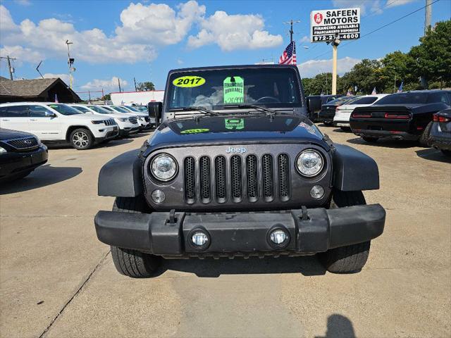 used 2017 Jeep Wrangler Unlimited car, priced at $18,499