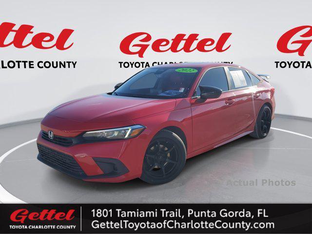 used 2022 Honda Civic car, priced at $18,321