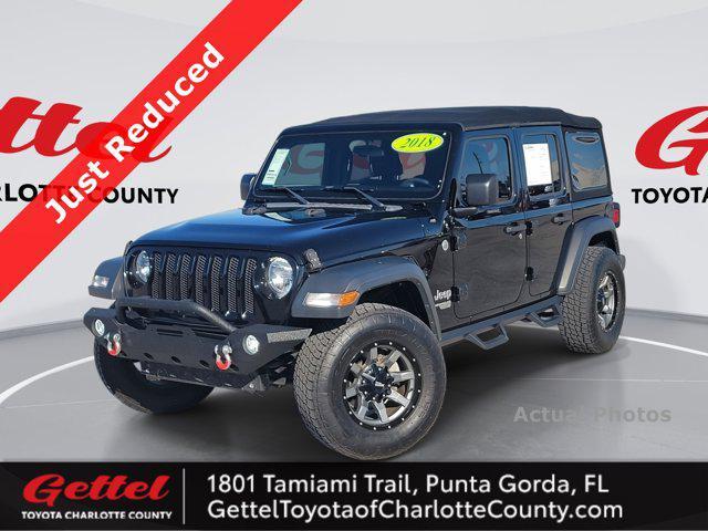 used 2018 Jeep Wrangler Unlimited car, priced at $24,574