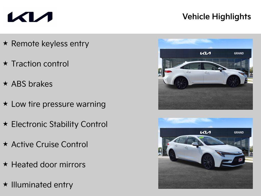 used 2024 Toyota Corolla Hybrid car, priced at $25,201