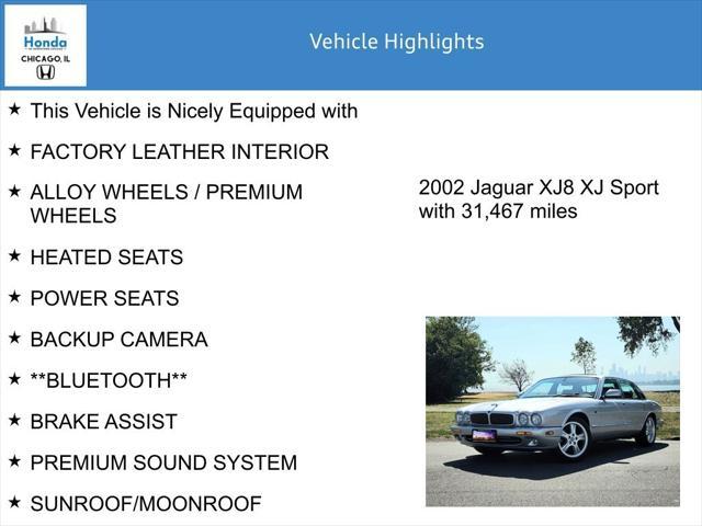 used 2002 Jaguar XJ car, priced at $16,000