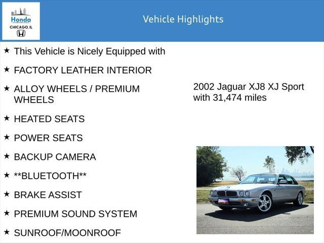 used 2002 Jaguar XJ car, priced at $15,250