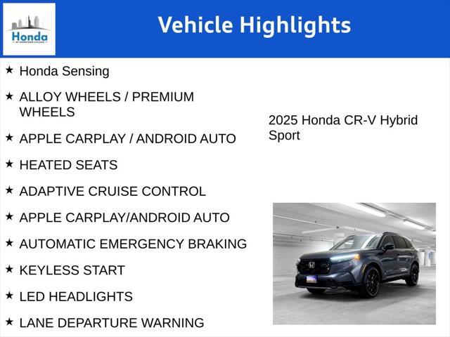 new 2025 Honda CR-V Hybrid car, priced at $35,625