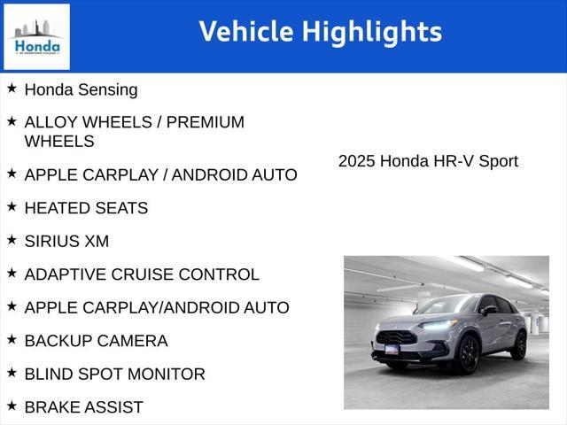 new 2025 Honda HR-V car, priced at $28,810