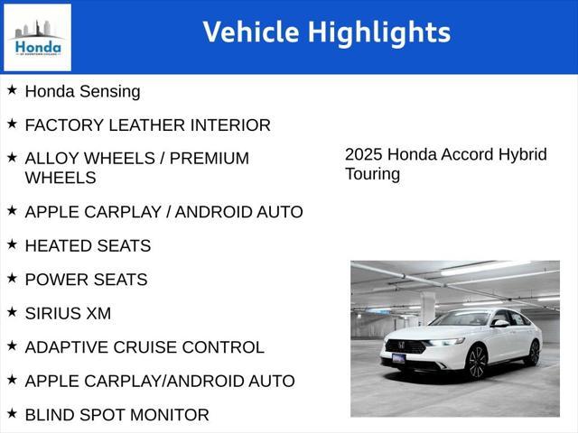 new 2025 Honda Accord Hybrid car, priced at $37,582