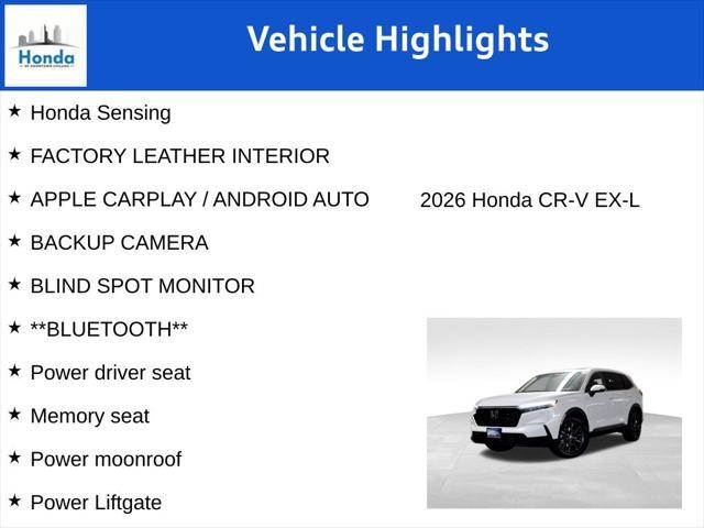 new 2026 Honda CR-V car, priced at $38,250