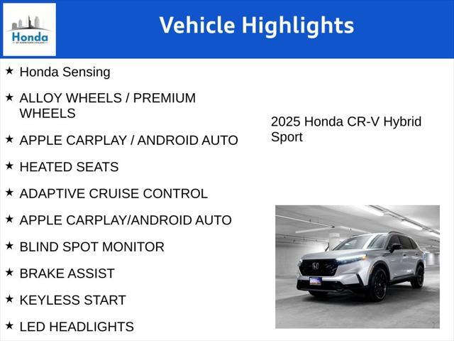 new 2025 Honda CR-V Hybrid car, priced at $35,625