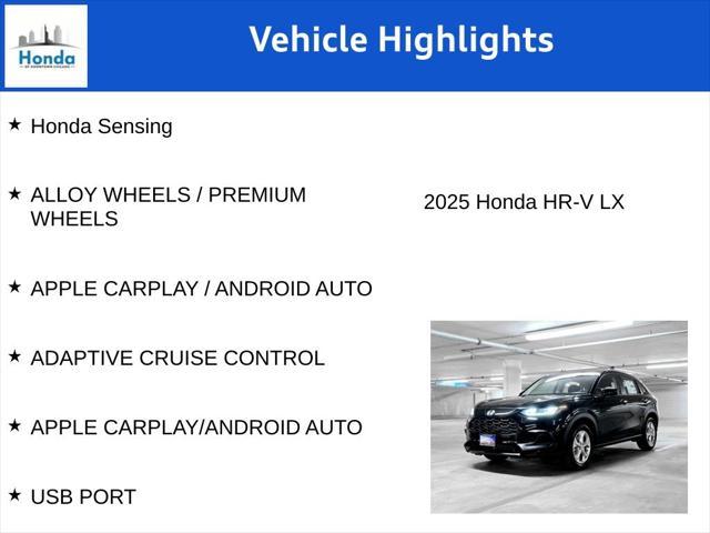 new 2025 Honda HR-V car, priced at $26,450