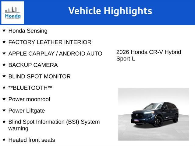 new 2026 Honda CR-V Hybrid car, priced at $41,120