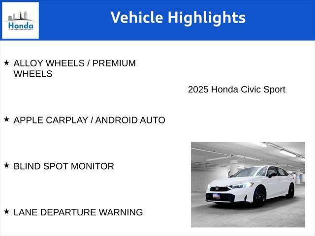 new 2025 Honda Civic car, priced at $26,132