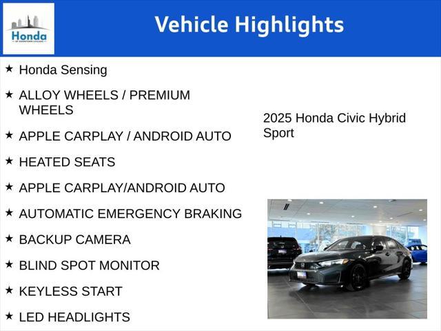 new 2025 Honda Civic car, priced at $28,450