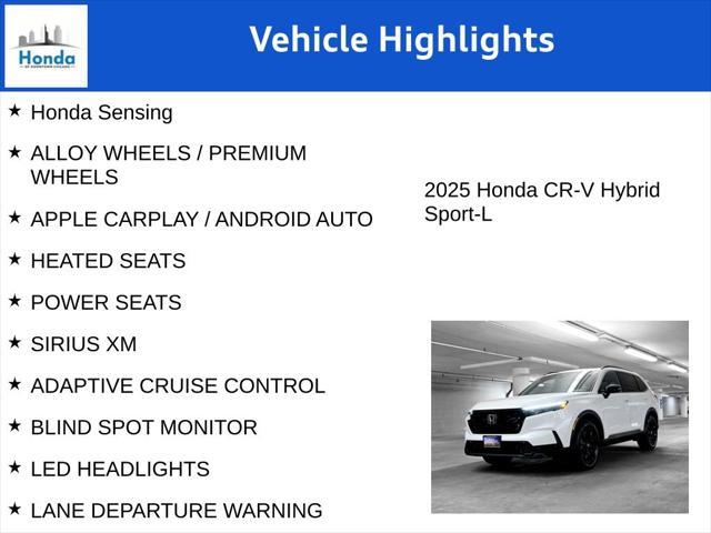 new 2025 Honda CR-V Hybrid car, priced at $39,255