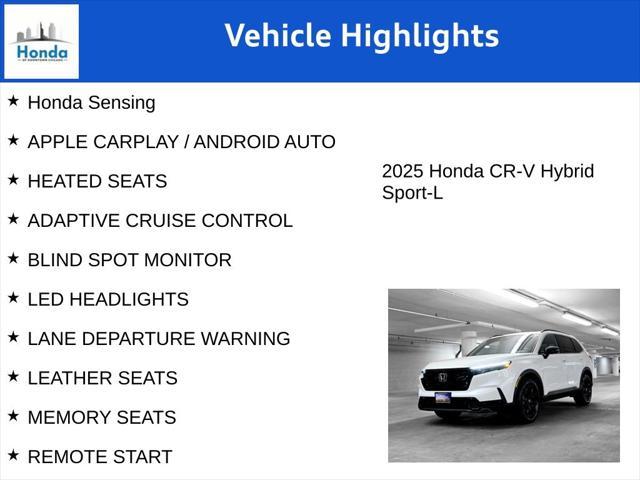 new 2025 Honda CR-V Hybrid car, priced at $39,255